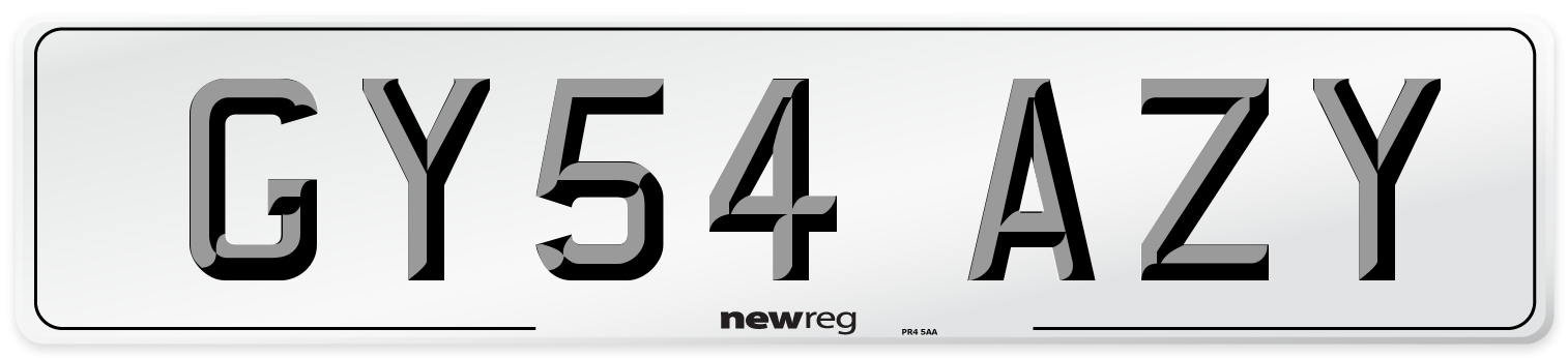GY54 AZY Number Plate from New Reg